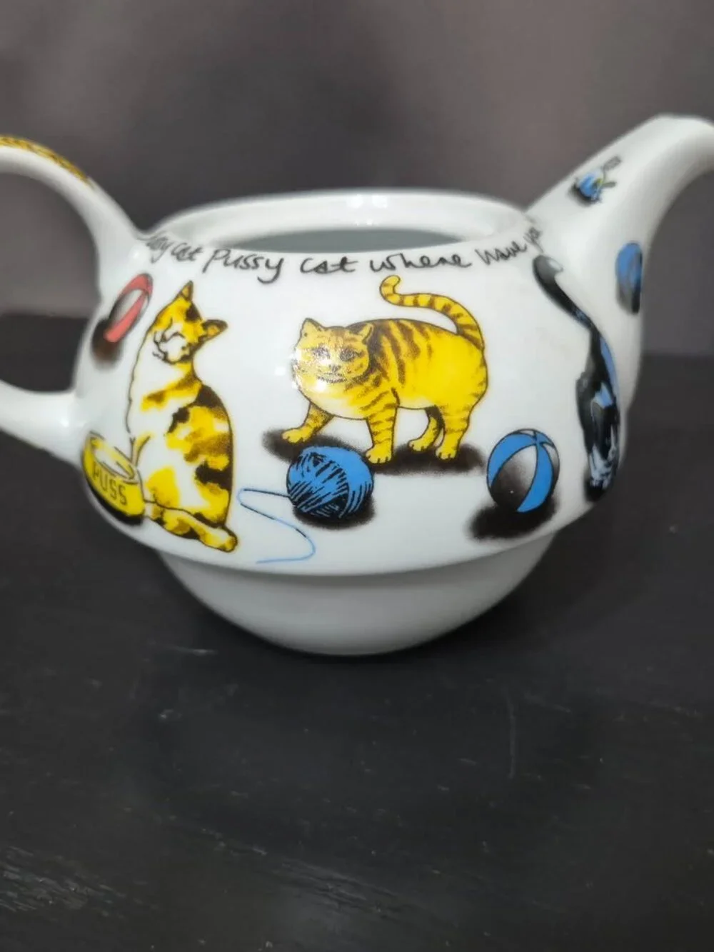 Adorable Tea Pot and Cup all in one with lid - Cat motif